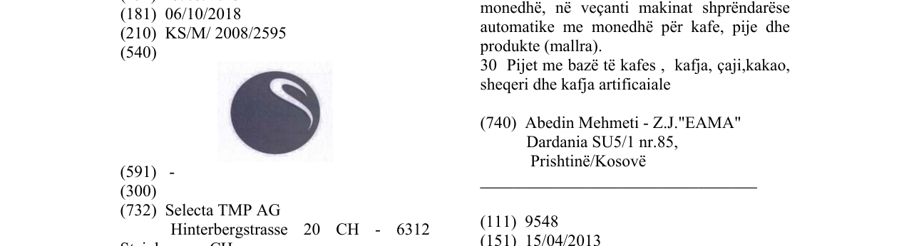 Zëri i markës Markë figurative në buletin