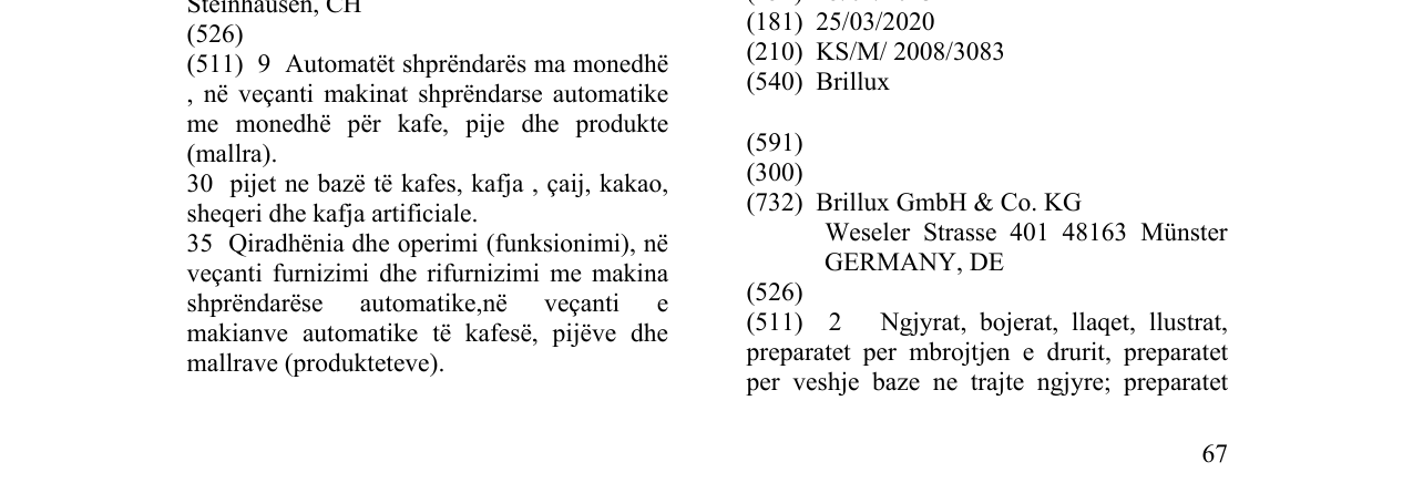 Zëri i markës Brillux në buletin