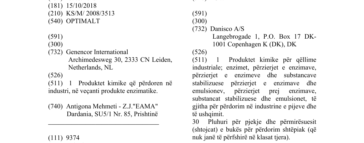 Zëri i markës OPTIMALT në buletin