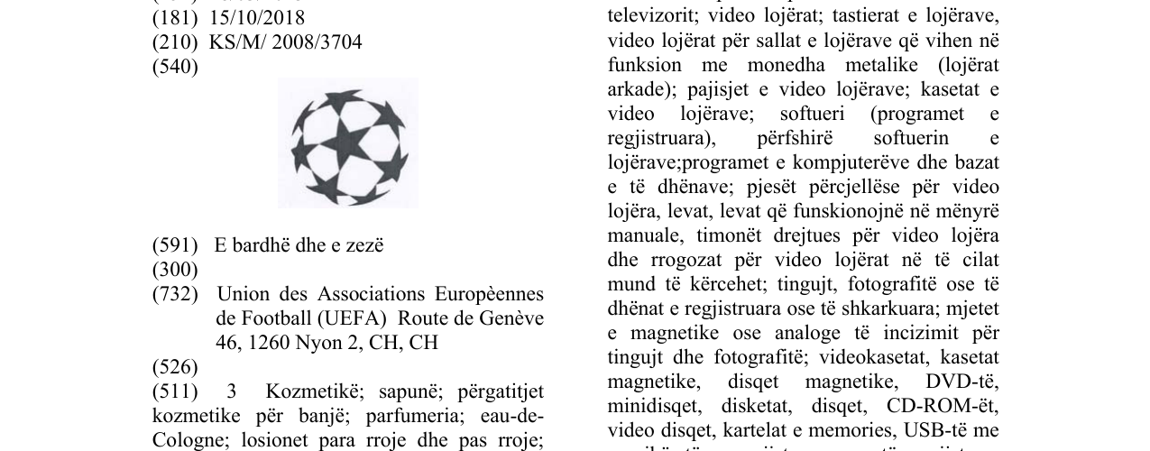 Zëri i markës Markë figurative në buletin