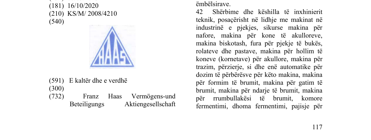 Zëri i markës HAAS në buletin