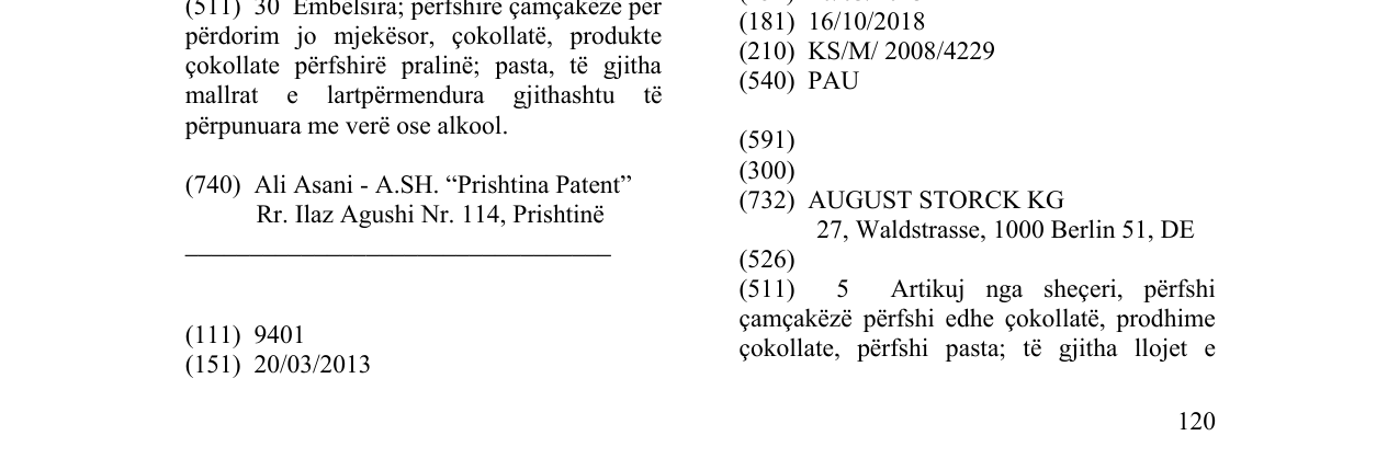 Zëri i markës PAU në buletin