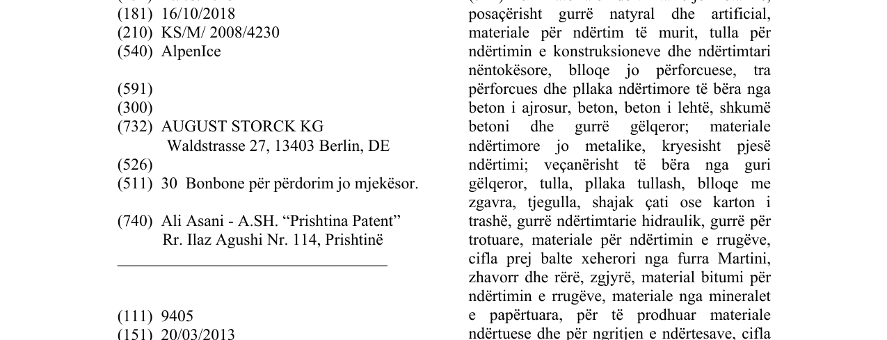 Zëri i markës AlpenIce në buletin