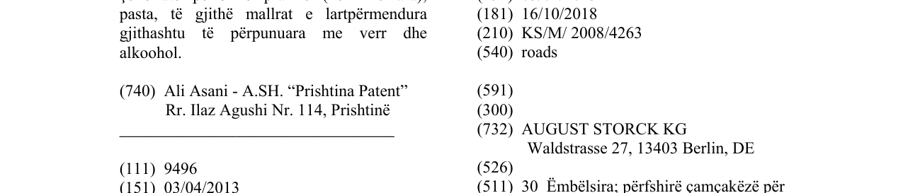 Zëri i markës roads në buletin