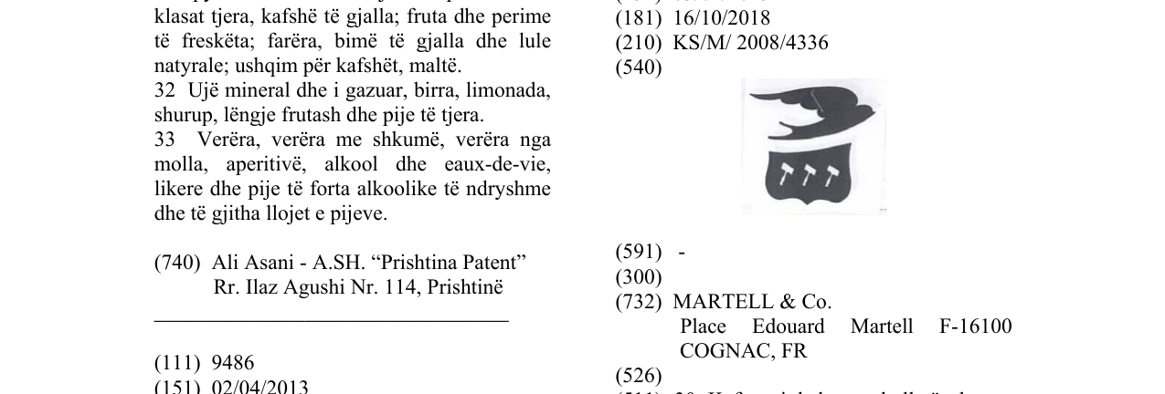 Zëri i markës Markë figurative në buletin