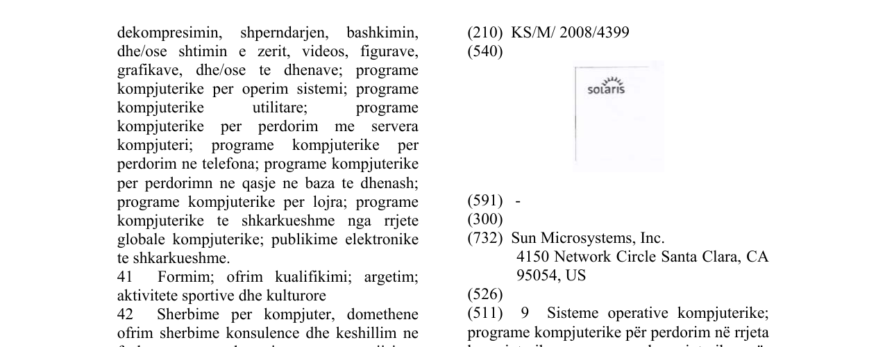 Zëri i markës SOLARIS në buletin