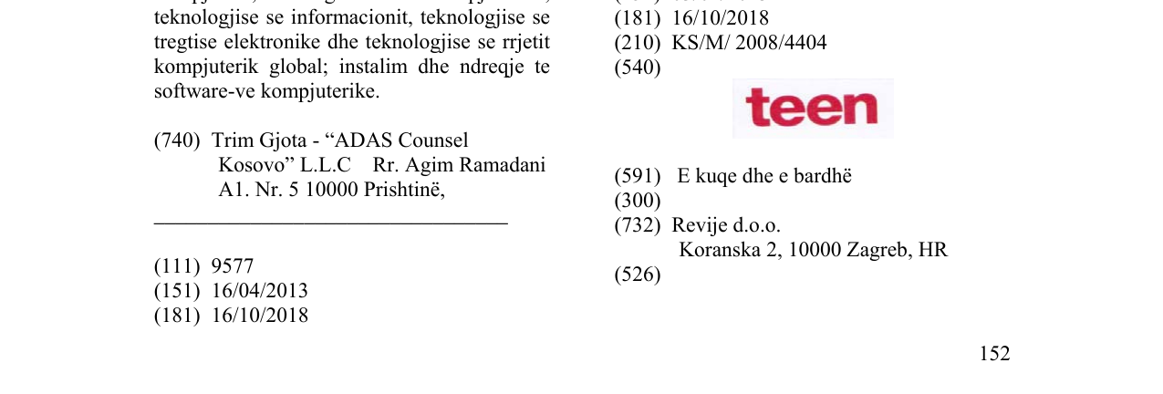 Zëri i markës teen në buletin