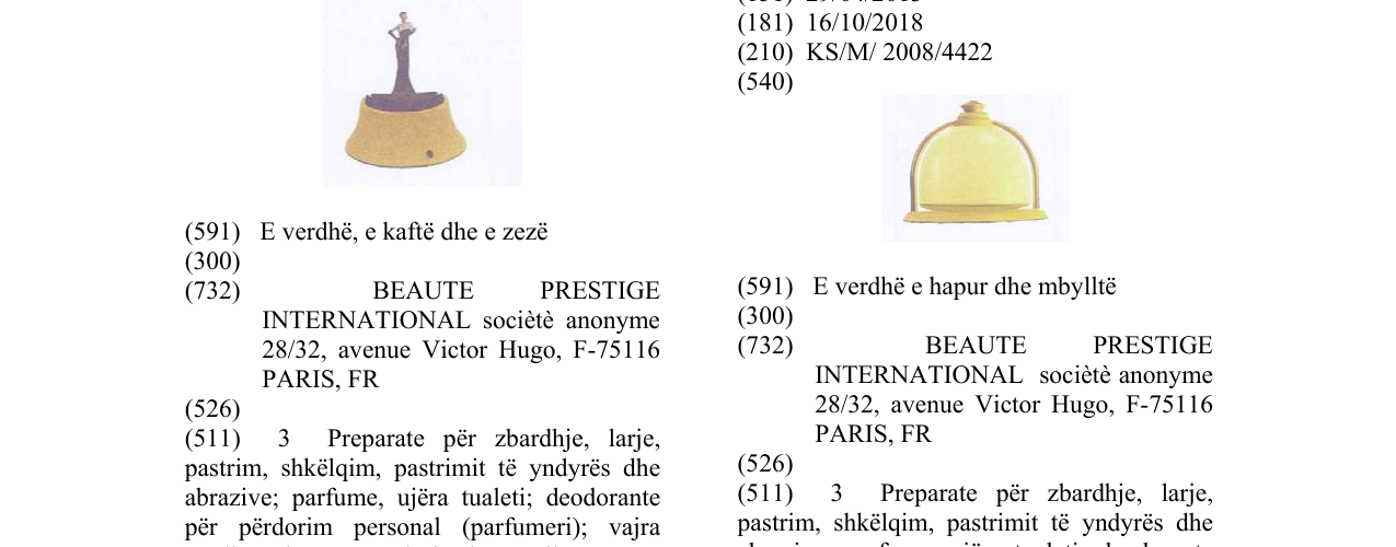 Zëri i markës Markë figurative në buletin