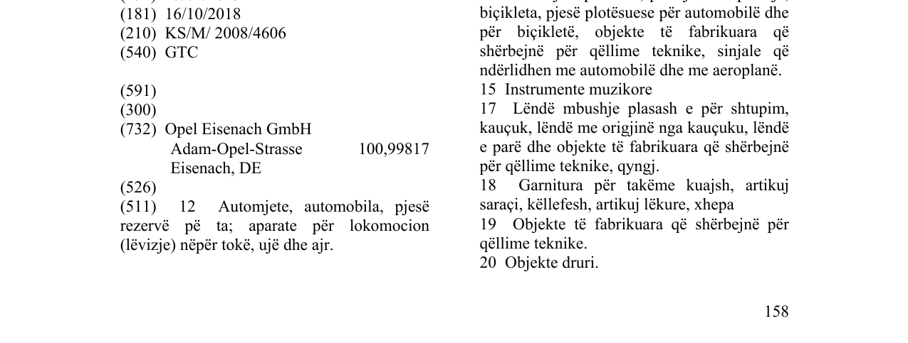 Zëri i markës GTC në buletin