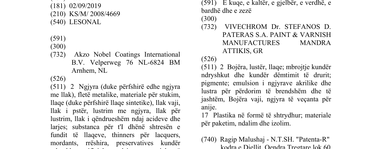 Zëri i markës LESONAL në buletin