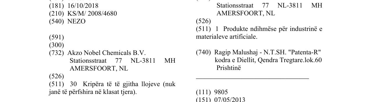 Zëri i markës NEZO në buletin