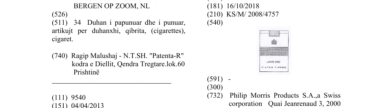 Zëri i markës LONG SIZE në buletin