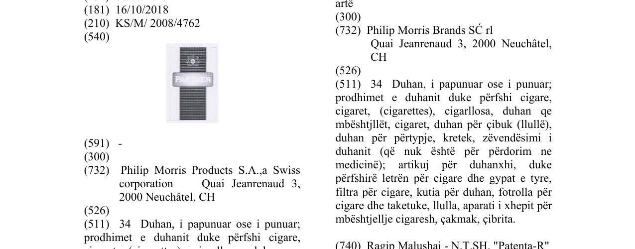 Zëri i markës PARTNER në buletin