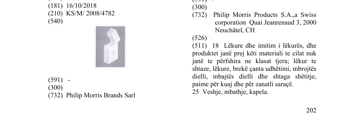 Zëri i markës Markë figurative në buletin