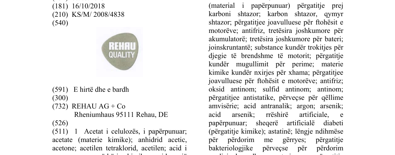 Zëri i markës REHAU QUALITY në buletin