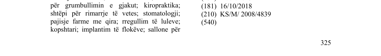 Zëri i markës Markë figurative në buletin