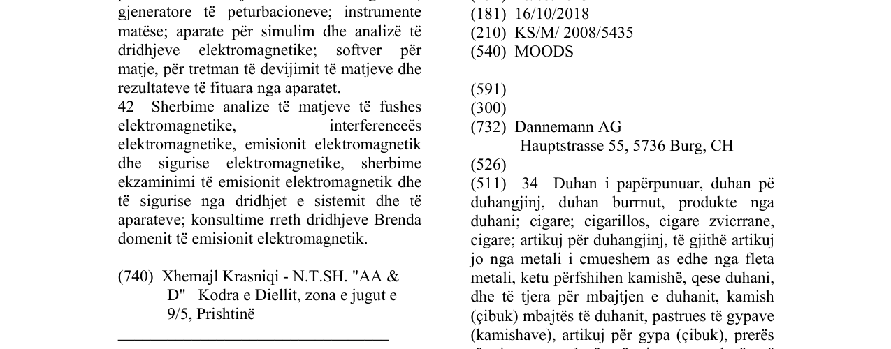 Zëri i markës MOODS në buletin