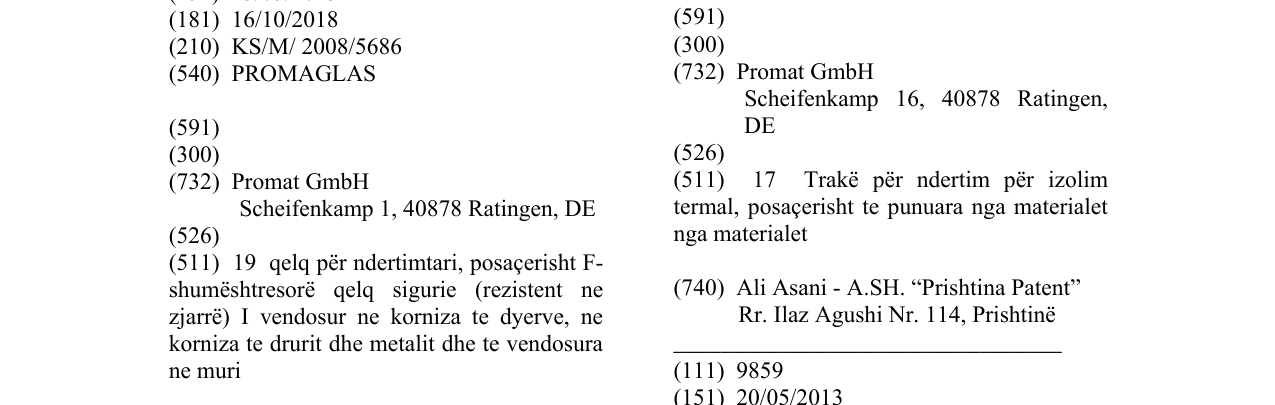 Zëri i markës PROMAGLAS në buletin