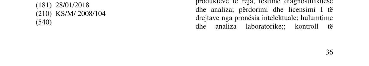 Zëri i markës ACTAVIS në buletin