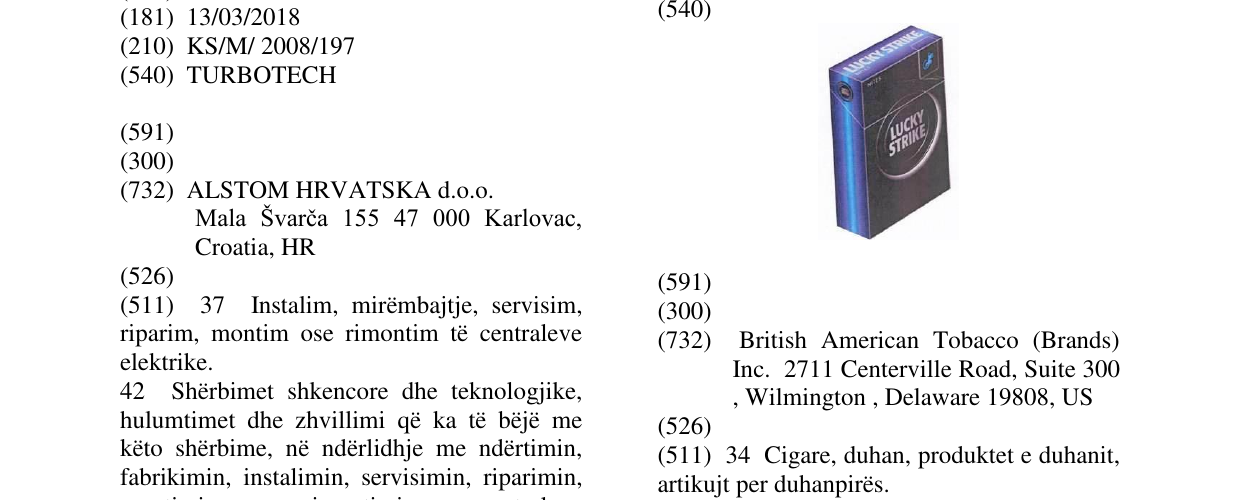 Zëri i markës TURBOTECH në buletin