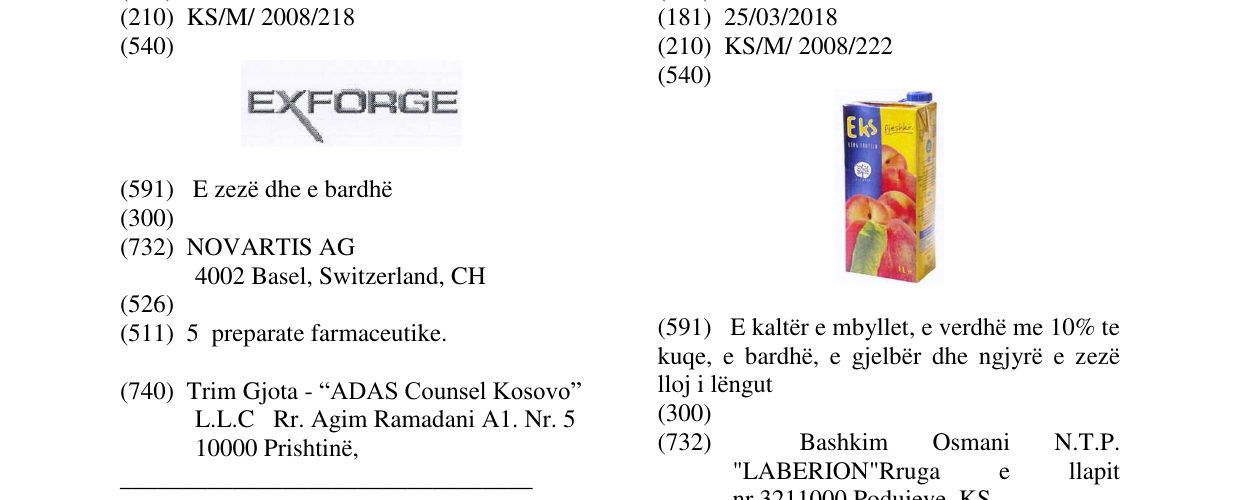 Zëri i markës EKS në buletin