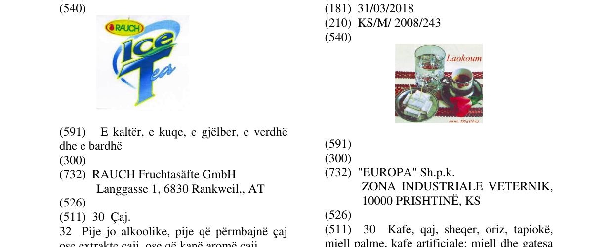 Zëri i markës LAOKOUM në buletin