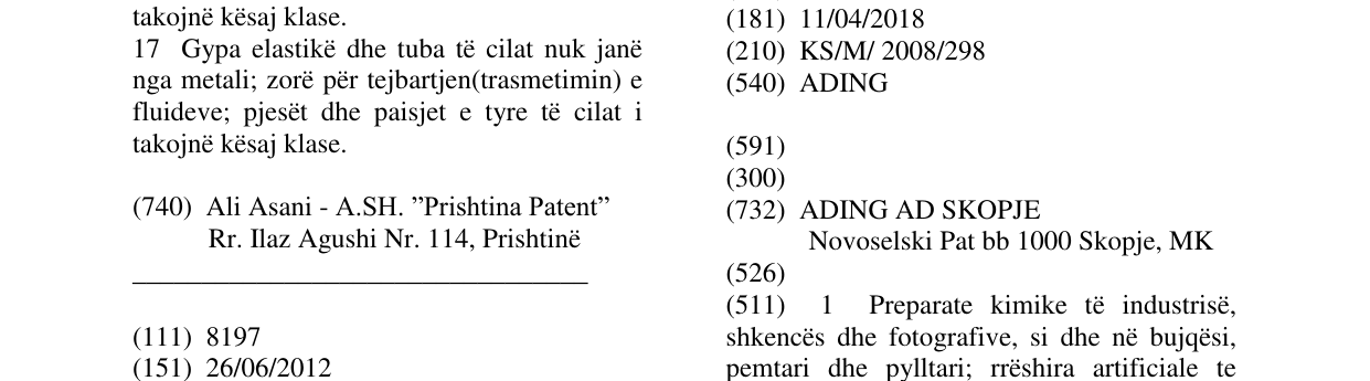Zëri i markës ADING në buletin