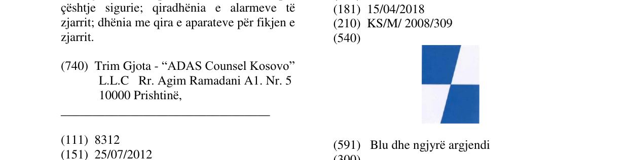 Zëri i markës Markë figurative në buletin
