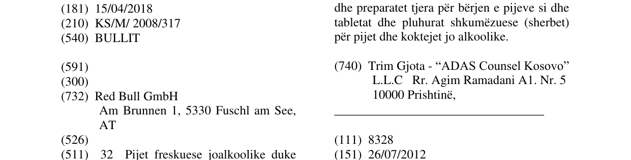 Zëri i markës BULLIT në buletin