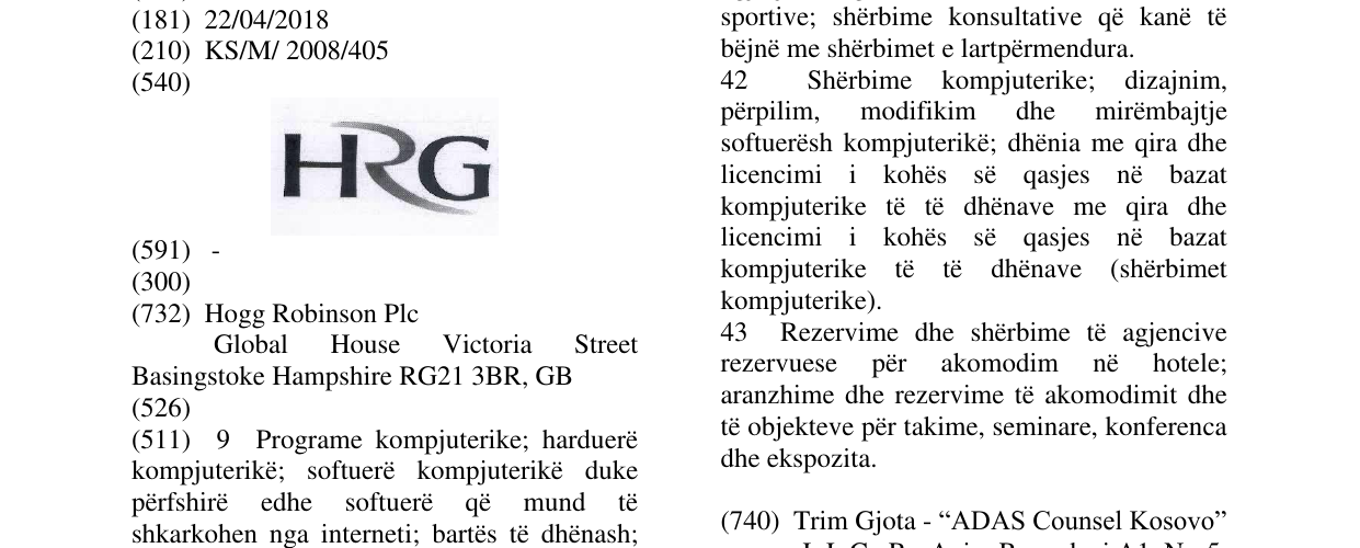Zëri i markës HRG në buletin