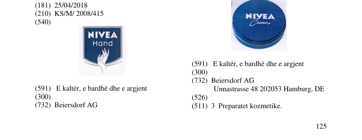 Zëri i markës NIVEA HAND në buletin