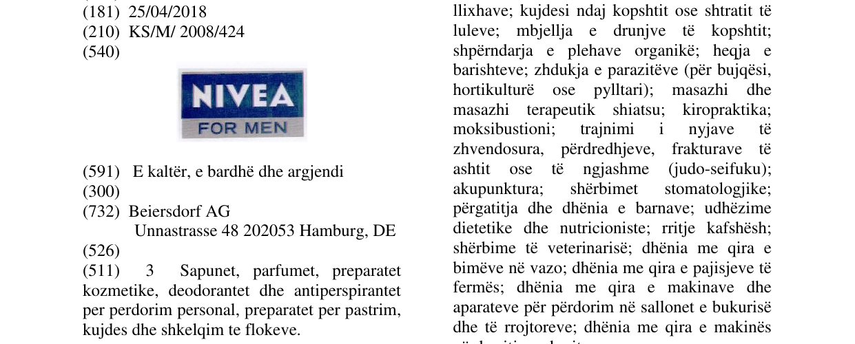 Zëri i markës NIVEA FOR MEN në buletin