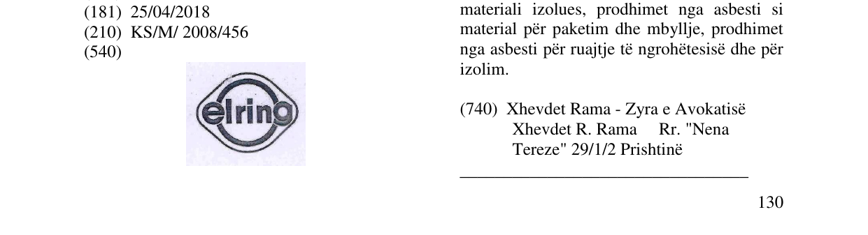 Zëri i markës ELRING në buletin