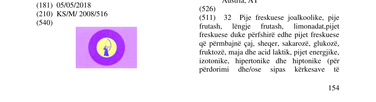 Zëri i markës Markë figurative në buletin