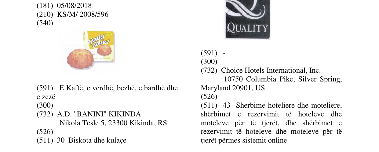 Zëri i markës Slatki oblaci në buletin