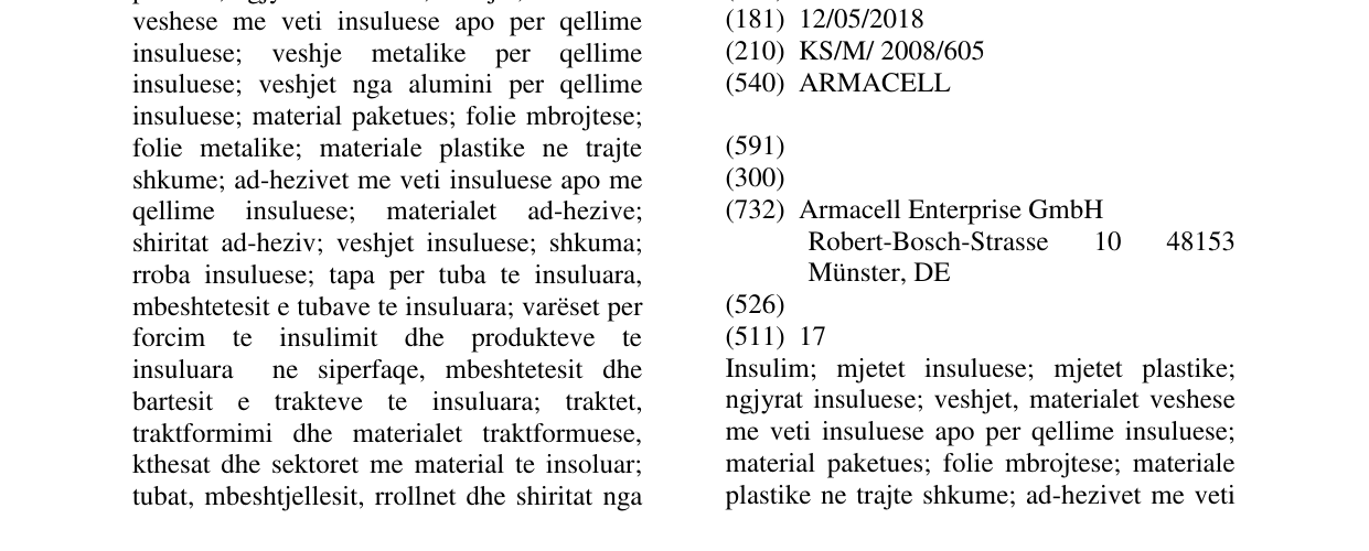 Zëri i markës ARMACELL në buletin