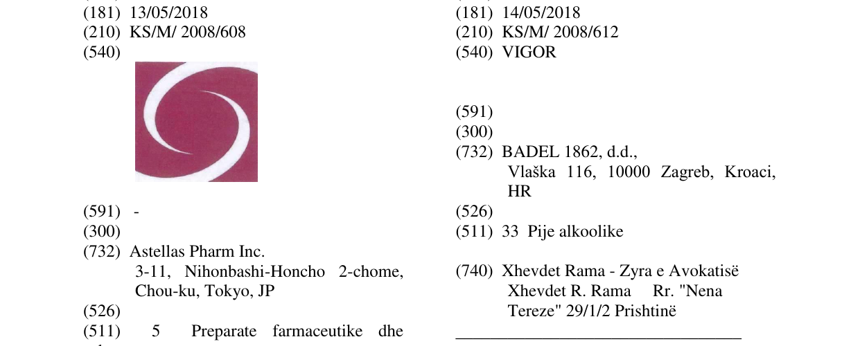 Zëri i markës VIGOR në buletin