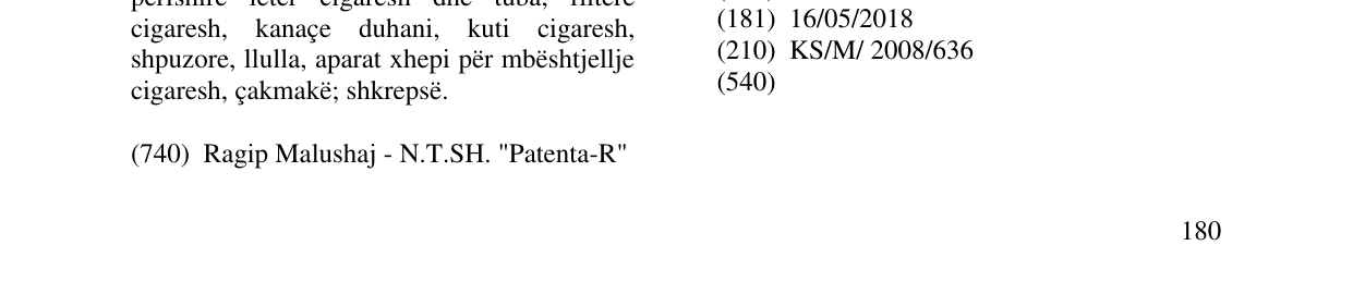 Zëri i markës SONYA në buletin