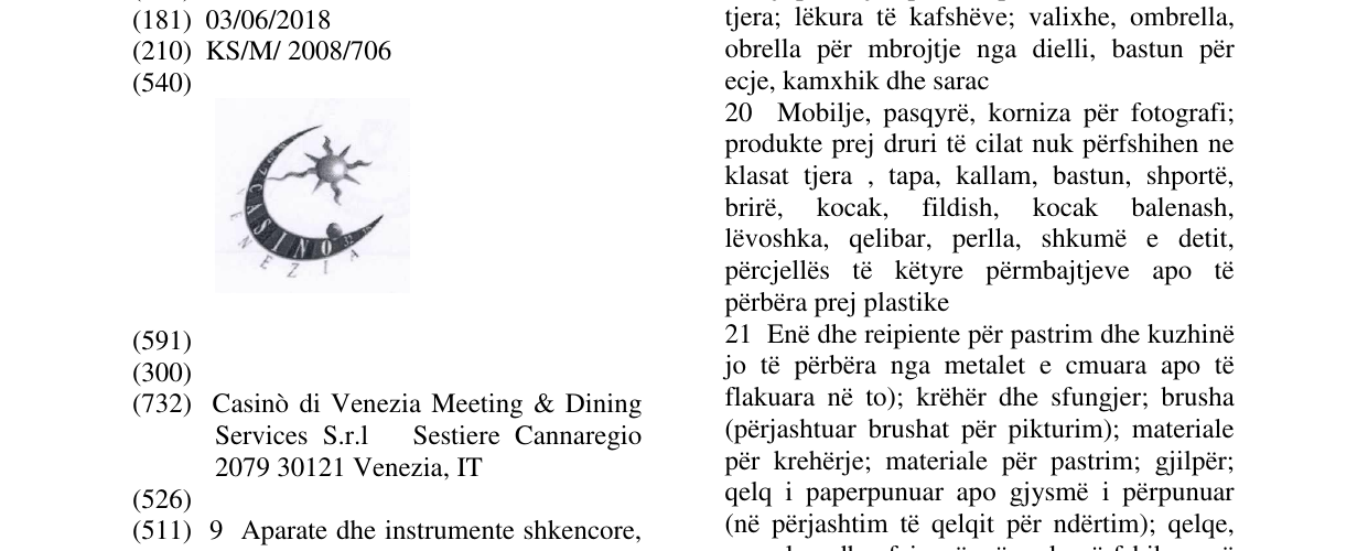 Zëri i markës Markë figurative në buletin