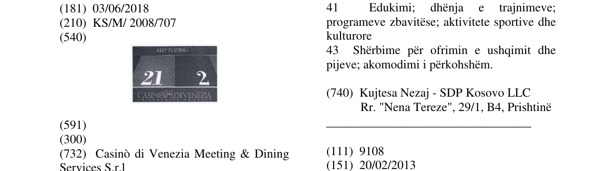Zëri i markës Markë figurative në buletin