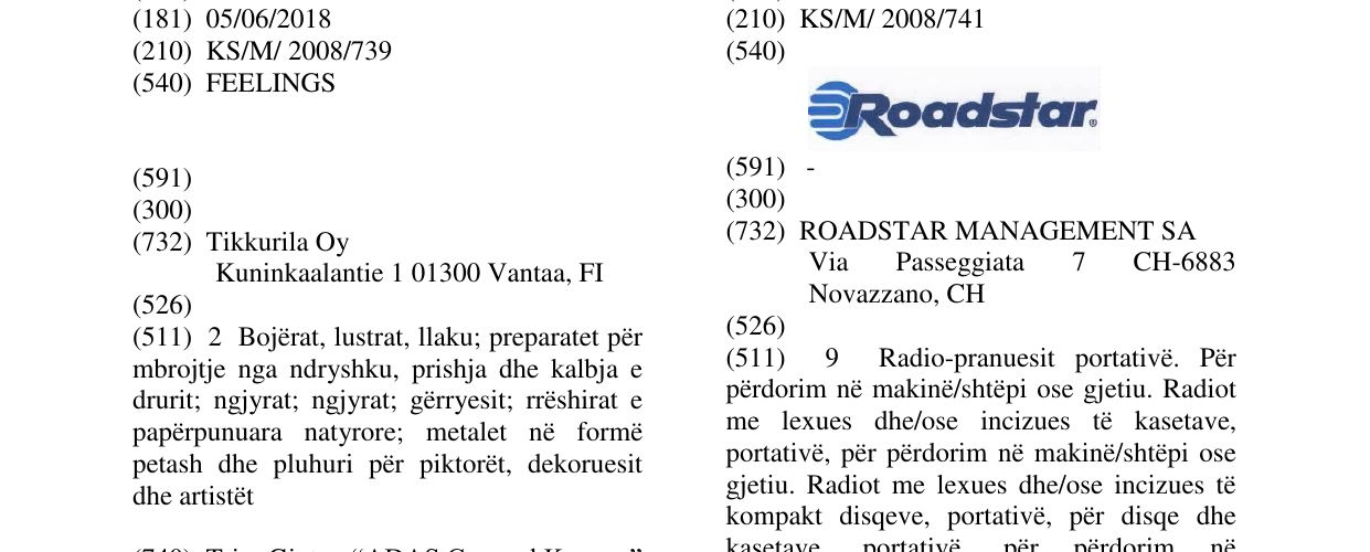 Zëri i markës FEELINGS në buletin