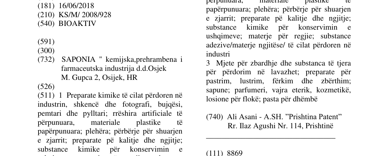 Zëri i markës BIOAKTIV në buletin