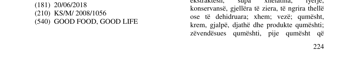 Zëri i markës GOOD FOOD, GOOD LIFE në buletin
