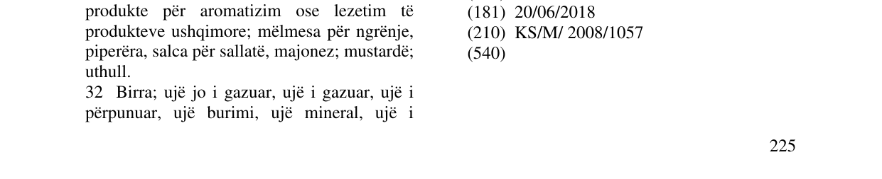 Zëri i markës Markë figurative në buletin