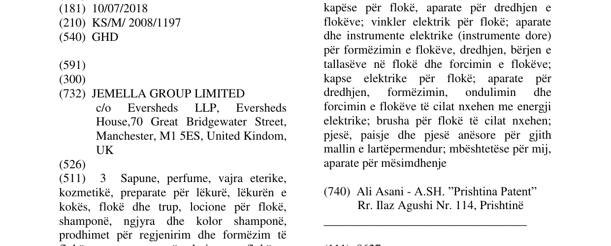 Zëri i markës GHD në buletin