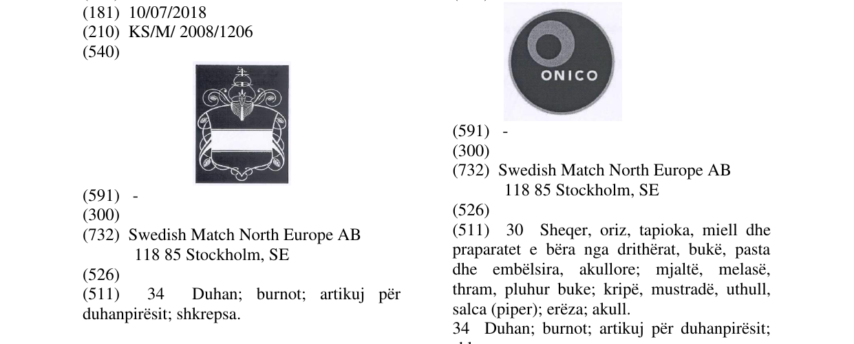 Zëri i markës Fig. në buletin