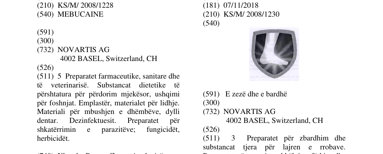 Zëri i markës Markë figurative në buletin