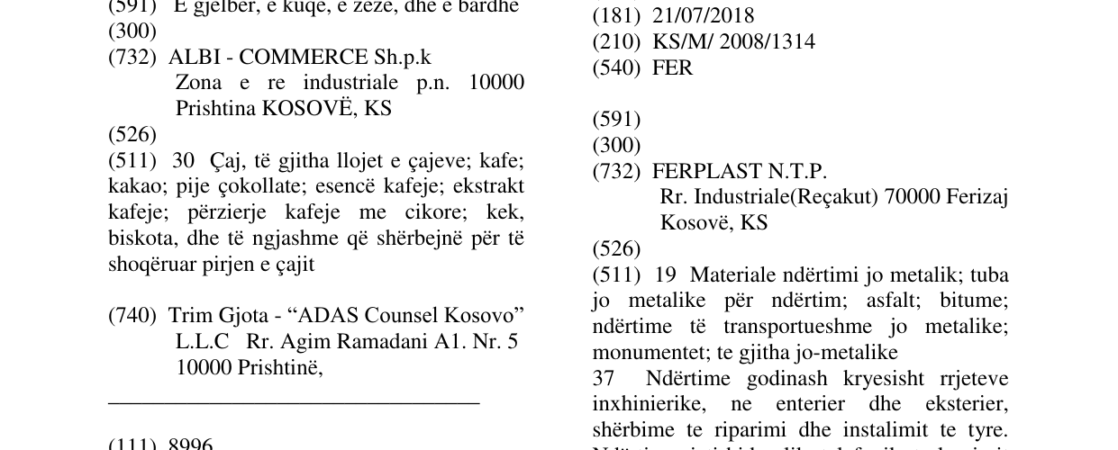 Zëri i markës FER në buletin