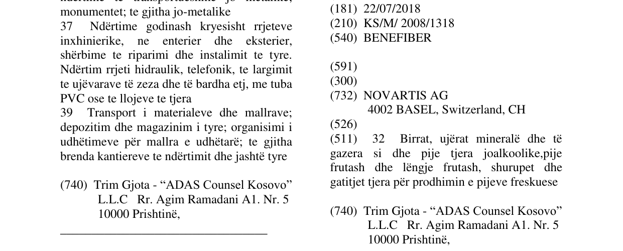 Zëri i markës BENEFIBER në buletin