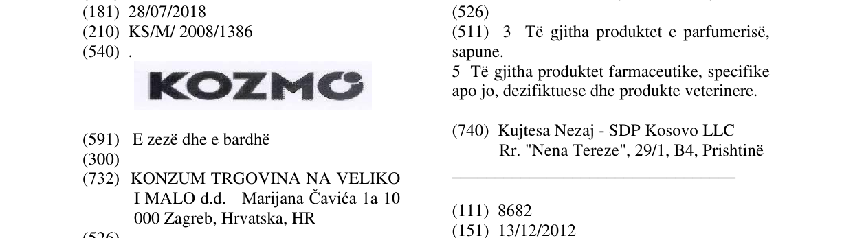 Zëri i markës . në buletin